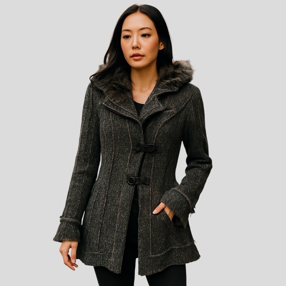 Funsport Jackets & Blazers - Funsport Women’s Gray Knit Cardigan Size XL